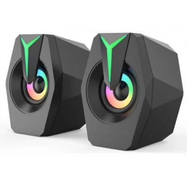 USB Desktop RGB Stereo Speaker with Volume Control and 3.5 mm. FT-K7
