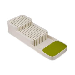 2 Tier Knife Drawer Tray Organizer - Green
