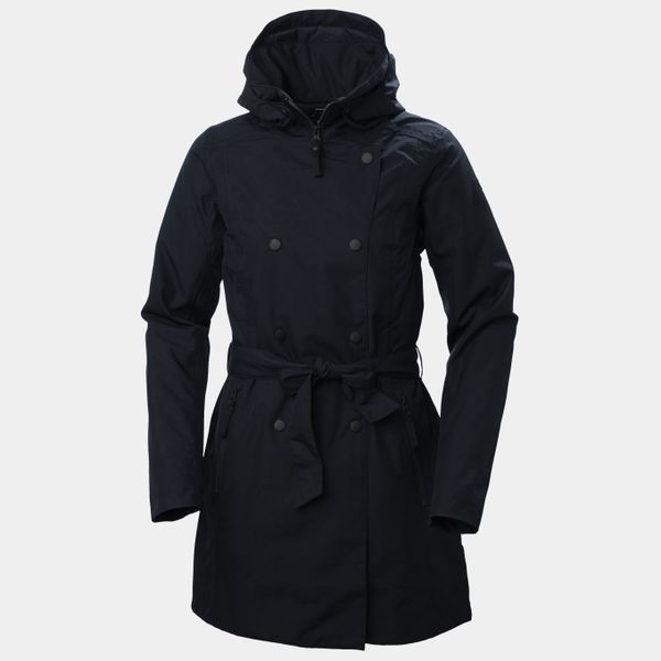 Helly Hansen Women's Welsey II Insulated Trench Coat - Navy