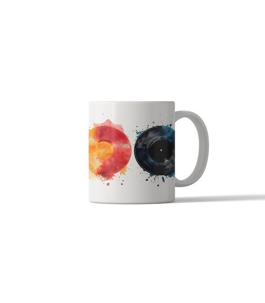 Retro Music Records DSG 14 Printed Coffee Mug
