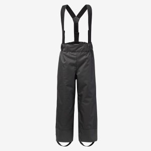Wedze Kids' Warm And Waterproof Ski Trousers 100 - Dark Grey