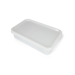 Cadii White Rectangular 1 Lunch Box
