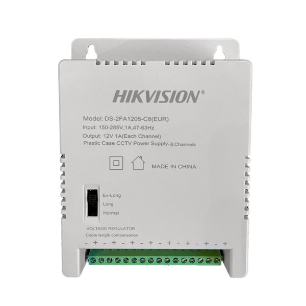 Hikvision 12VDC 8 Channel CCTV Power Supply