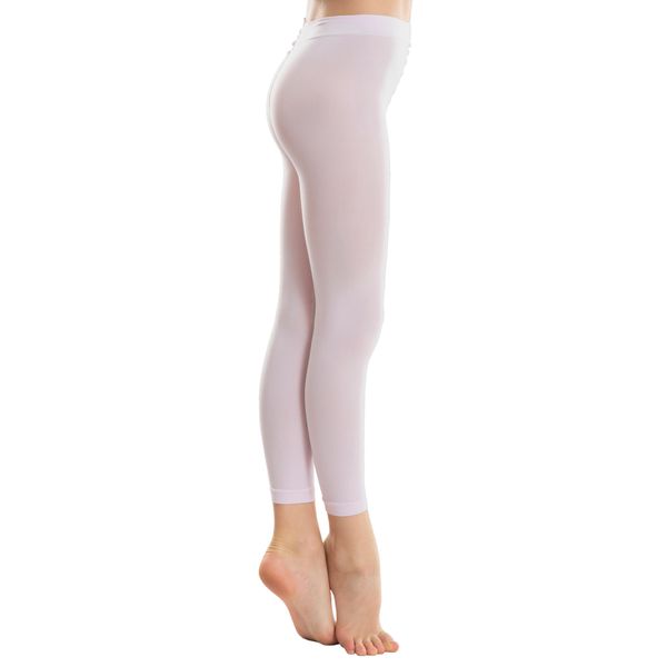 Starever Girls' Footless Ballet And Modern Dance Tights - Pink