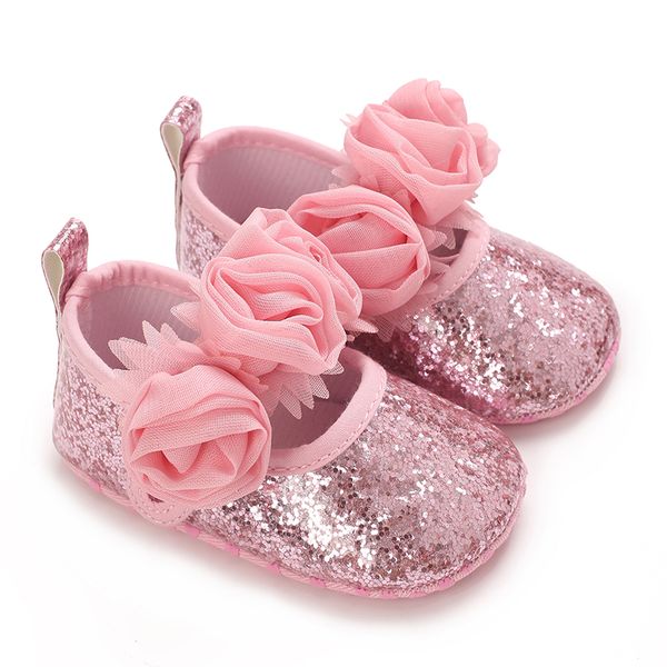 Fashionable New Anti Slip Fabric Sole Baby Shoes Baby Girl Princess Shoes