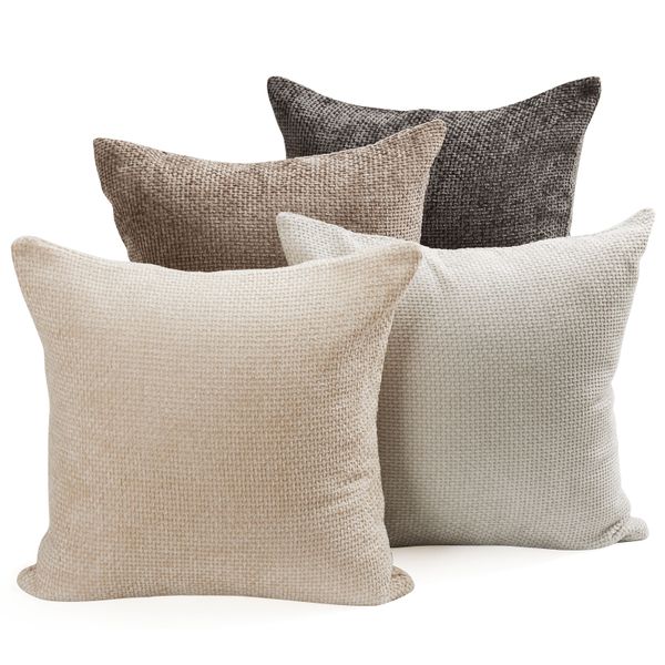 Chenshia 4Pc Scatter Cushion Soft Velvet Decorative Throw Pillow Cover-45cm