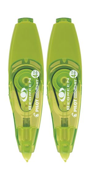 Pilot White Line Retractable Correction Tape 4mm x 6m - Pack of 2