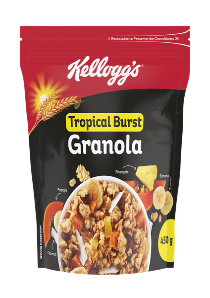 Kelloggs Granola Tropical Burst Cereal 450G