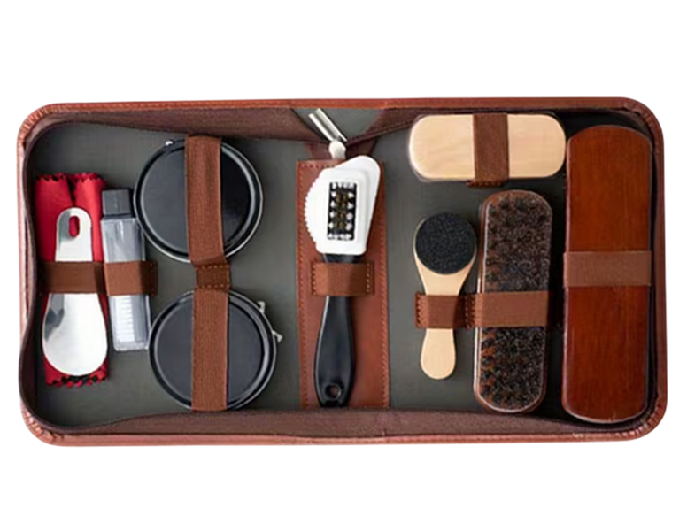 Premium Leather Shoe Care &amp; Shine Kit