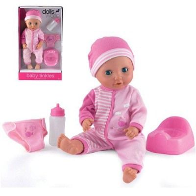 Dolls World 38cm Tinkles Drink &amp; Wet Doll - Parent