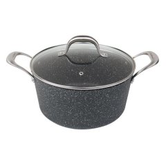MasterPan Premium Casserole with Glass Lid - 9.5" 24cm - 4.7L