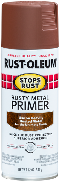Rust-Oleum Stops Rust Flat Rusty Metal Primer 340g