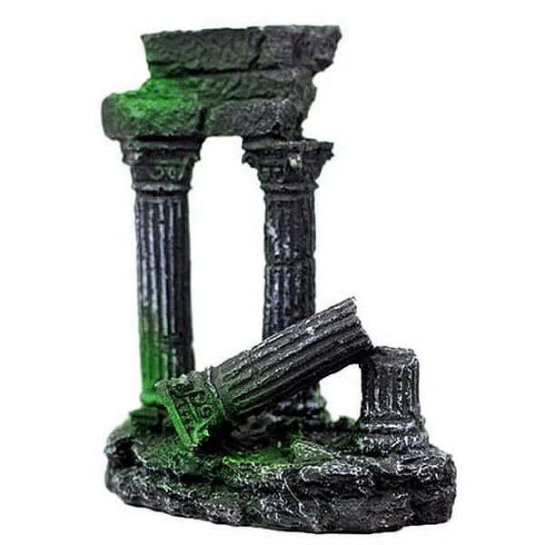 Aquarium Rock Pillar Ruins Decor - 15cm High x 12cm Wide