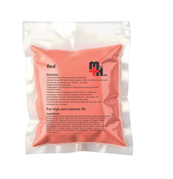 Medi Hair - Bleach Powder Red 125g