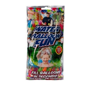 Water Balloons - Assorted Colours - 111 Pieces - 6 Pack