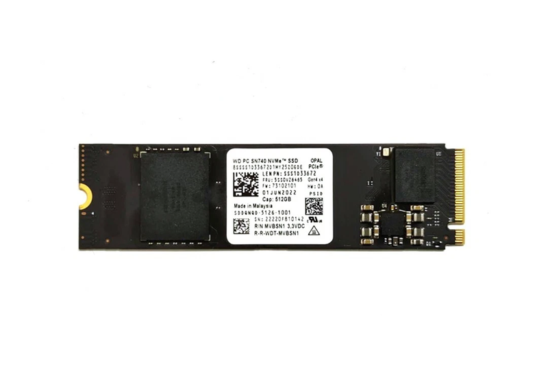 WD PC SN740 NVME 512 GB SSD Ultera Fast