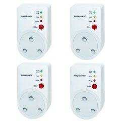 4Pcs 220V Surge Protector Plug for Fridge TV Home Appliance Office Travel