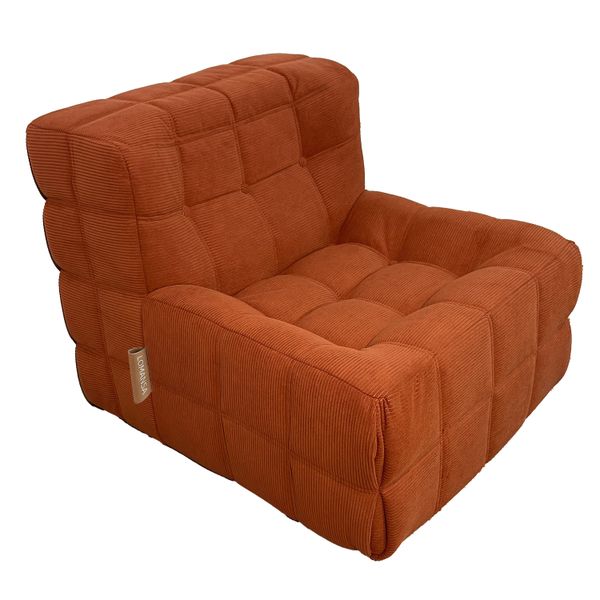 Lomansa Single Seated Bean Bag Chair with Wide Backrest, Comfy Lounge Chair