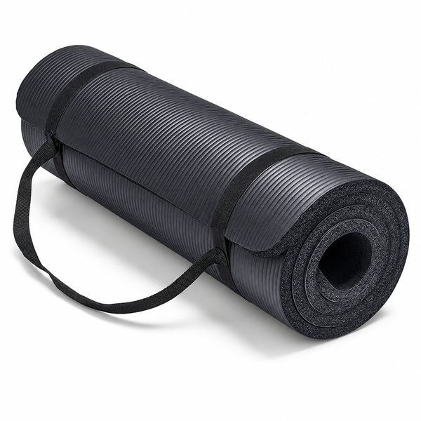 SKY-TOUCH Yoga Mat Non Slip 180 x 60 x 1cm centimeters black