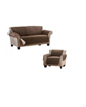 Protective Reversible Sofa Cover - 1 x Double &amp; 1 x Single