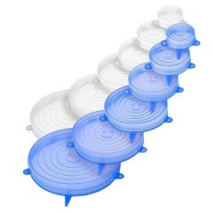 12 Pack Silicone Lids Food Covers,Stretch,Stretching and Bowl
