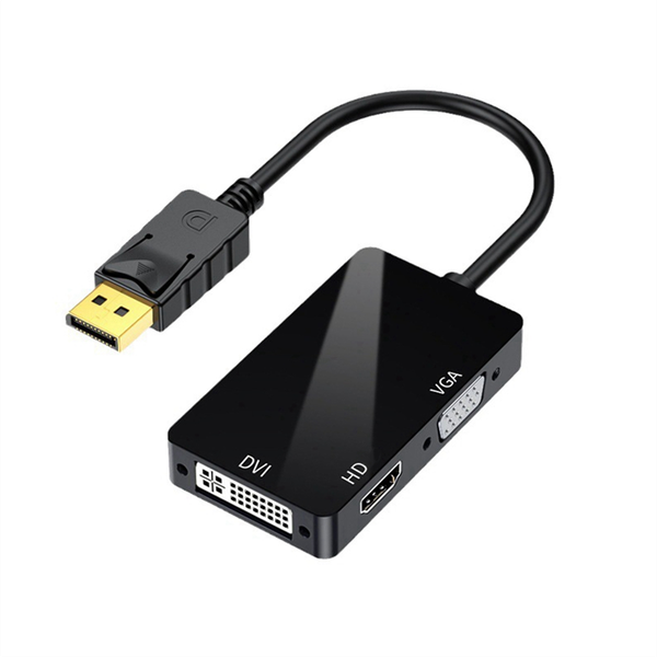 Dp To Hdmi Vga Dvi 3-In-1 Adapter Cable a
