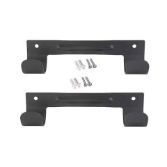 2Pack Ironing Board Hanger Wall Mounted For Laundry Rooms (Black)