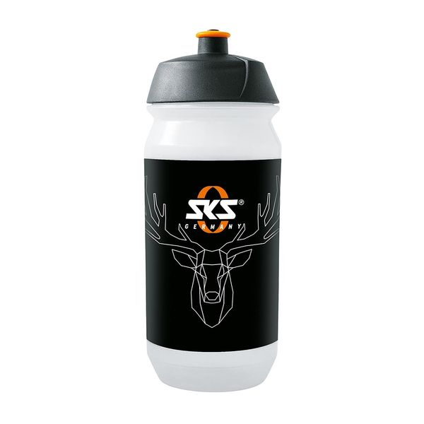 SKS Germany: Bicycle Water Bottle with SKS Hirsch Stag Logo: BPA Free 500ml