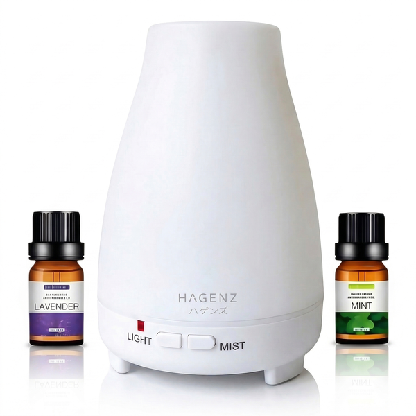 HAGENZ 150ML Fragrance Aroma Diffuser Humidifier and 2 Essential Oil Kit
