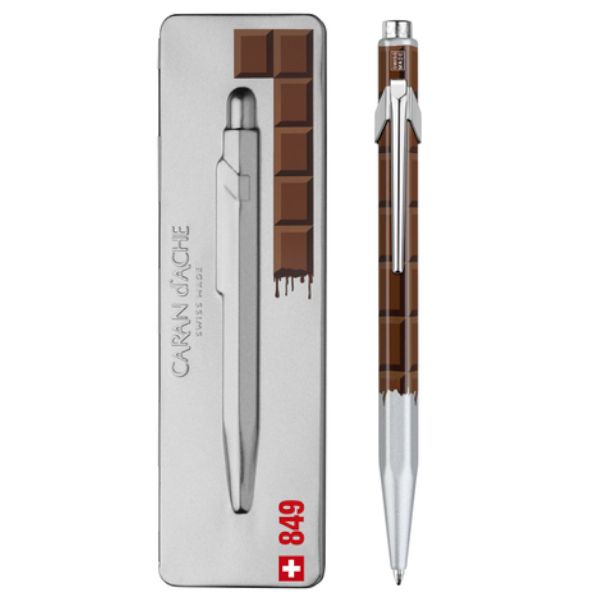 Caran D'Ache CHOCOLATE ballpoint pen, TOTALLY SWISS COLLECTION, black ink