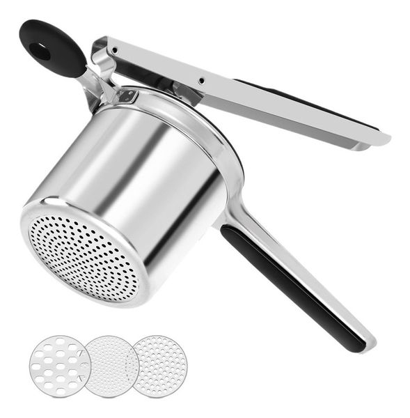 Potato Masher Stainless Steel Multifunctional Masher Effortless