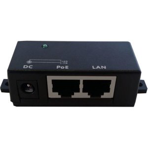 Single port fast ethernet passive PoE injector 5 pack