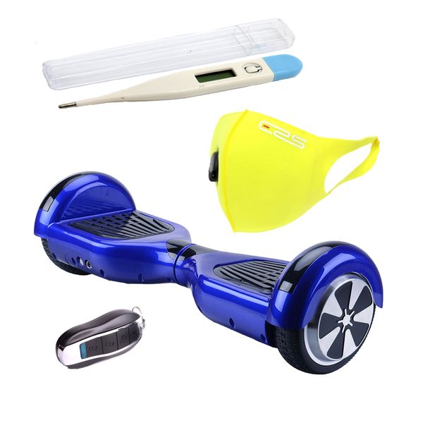 Self Balance Scooter 6.5" Hoverboard-LED-Bluetooth Audio- 2xERS Masks-Blue