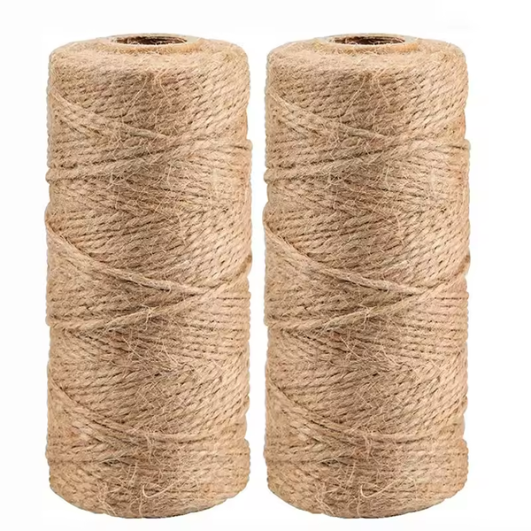 Natural Vintage Jute Rope-DIY Crafts Gift Wrapping Jute Hemp Gardening-2Pcs
