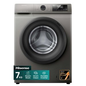 Hisense 7Kg Front Loader Washing Machine with Inverter-Titanium Grey