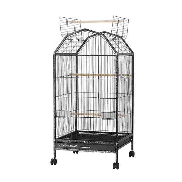 NEXOHOGAR Large Bird Cage With Open Top Design