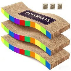 3 Pack Cat Scratching Board Durable Scratch Pad with Catnips