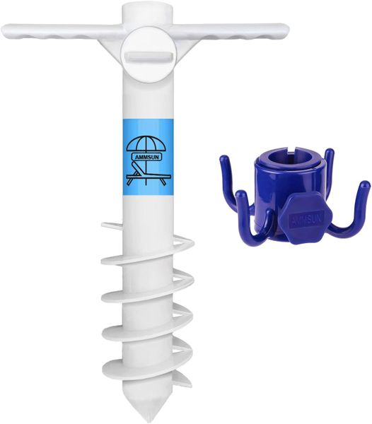 Beach Umbrella sand Anchor Stand Holder Heavy Duty and umbrellas hook