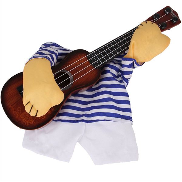 Pet Guitar Costume - Dog Costume Funny Cat-Clothes Xl