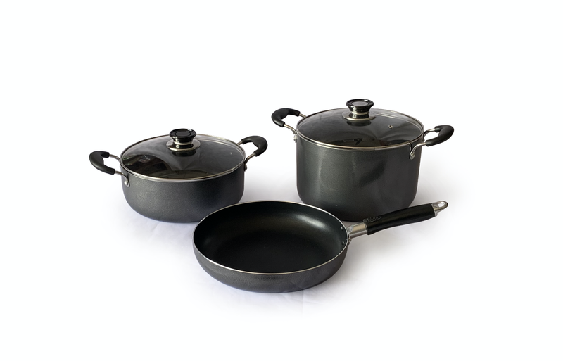 Le Chef Non-Stick 26cm Casserole Pots and Fry Pan Combo 5 pcs