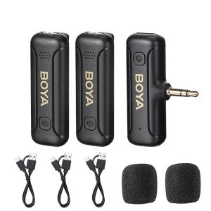Boya BY-WM3T2-M2 Mini 2.4GHz Wireless Microphone System for 3.5mm Jack