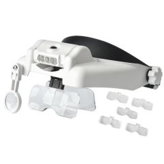 Advanced LED Head Magnifying Loupe - Multiple Lenses and Batteries Included
