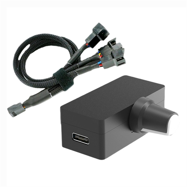 PWM Speed Controller 4Pin PWM Fan Governor USB TYPE-C Power Supply- A