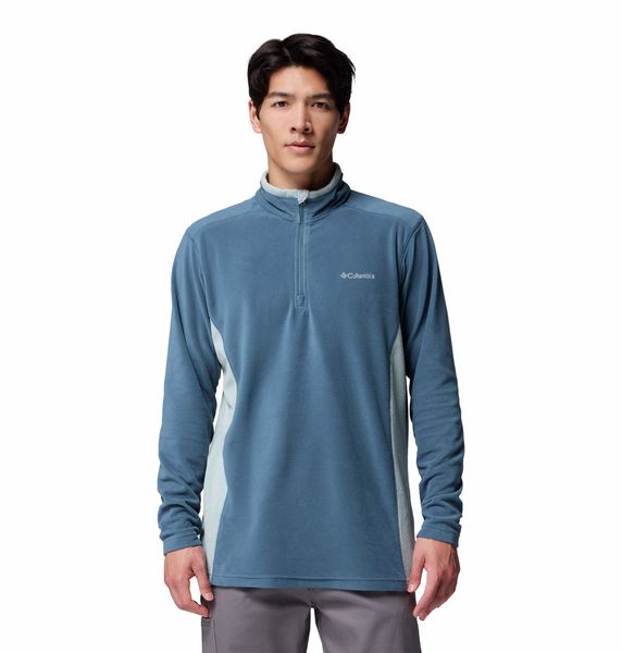 Columbia Men's Klamath Range II Half Zip Fleece Everblue Crushed Blue