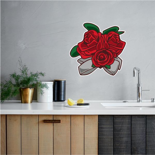 Bunch of Roses Wall Decal Sticker