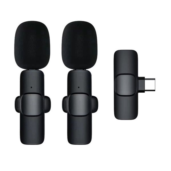 Dual Type C Wireless Lavalier Microphone For Interview &amp; Live Show