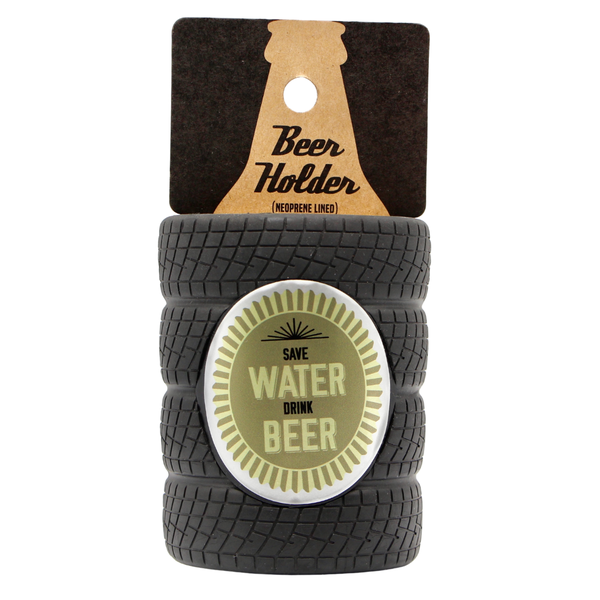 Tyre Beer Holder - Save Water
