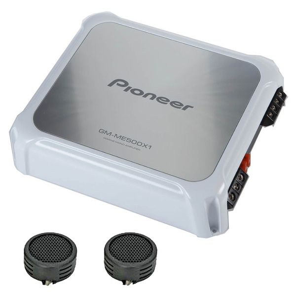 Pioneer GM-ME500X1 Class-D Marine Mono Amplifier &amp; Evo Tweeters