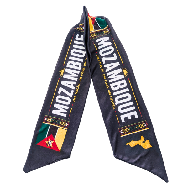 Proudly Mozambican Supporters Double-sided Fleece Scarf