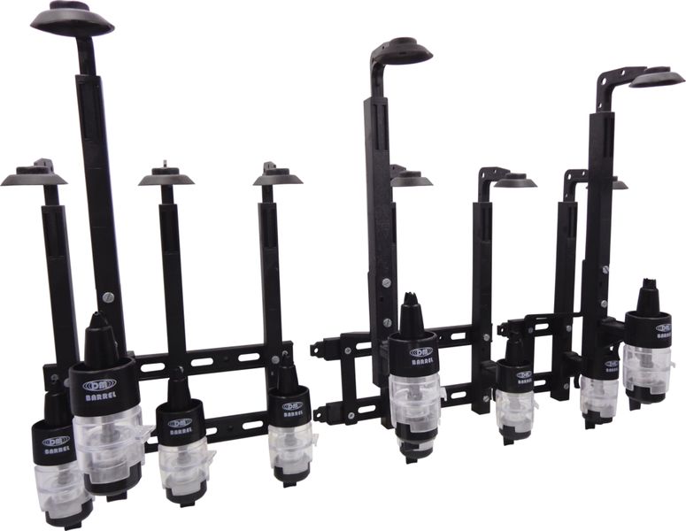 DMP Stagger Wall Mount Brackets and Barrel SPP Heads - 6+3